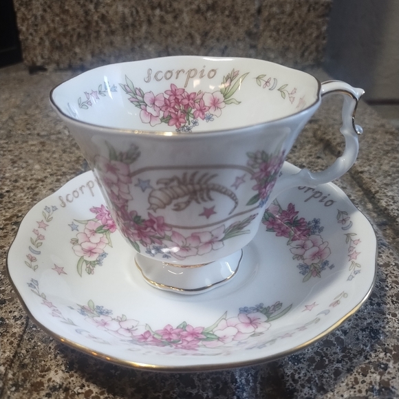 Royal Albert Tea Cup Zodiac Series Scorpio Bone China